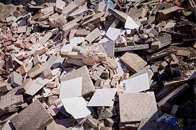 Bauschutt und gewerblicher Abfall 