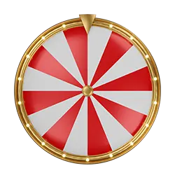 rot weißes Glücksrad