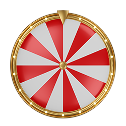 rot weißes Glücksrad