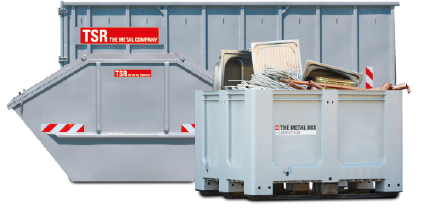 Container von TSR Recycling zur Schrottentsorgung in Hamburg