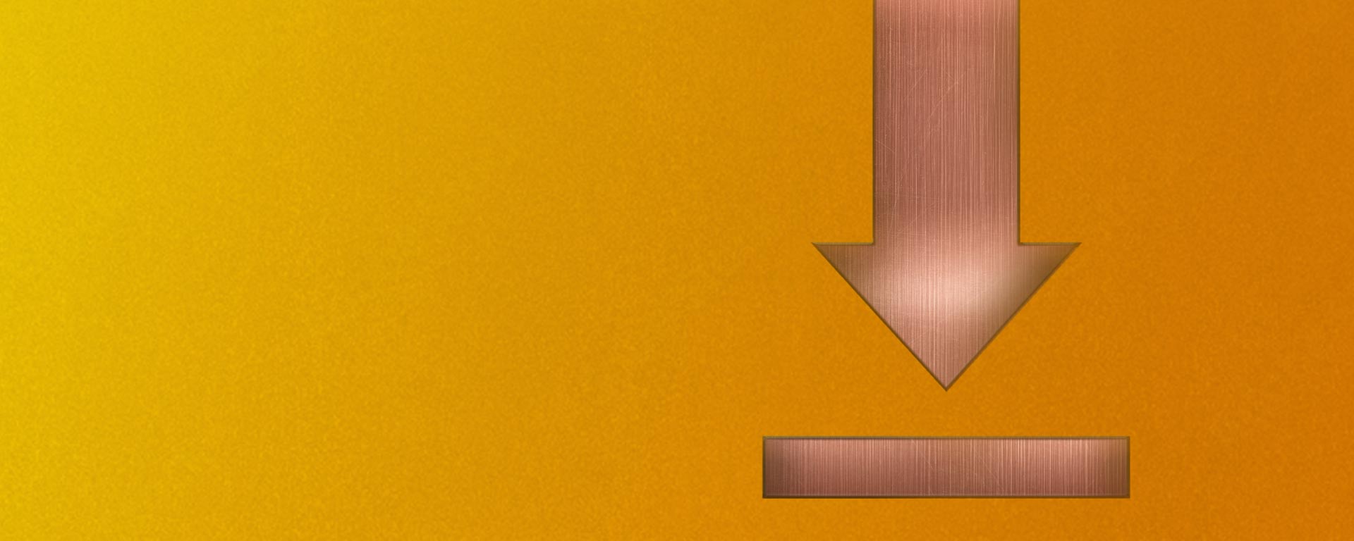 Downloadicon vor orangenem Hintergrund